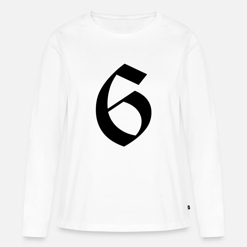 6 - Frauen Premium Bio Langarmshirt - Weiß