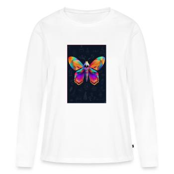 Totenkopf-Sphinx - Frauen Premium Bio Langarmshirt - Weiß - Vorne - Julia (174cm)