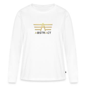 Abstract 3D - Frauen Premium Bio Langarmshirt - Weiß - Vorne - Julia (174cm)