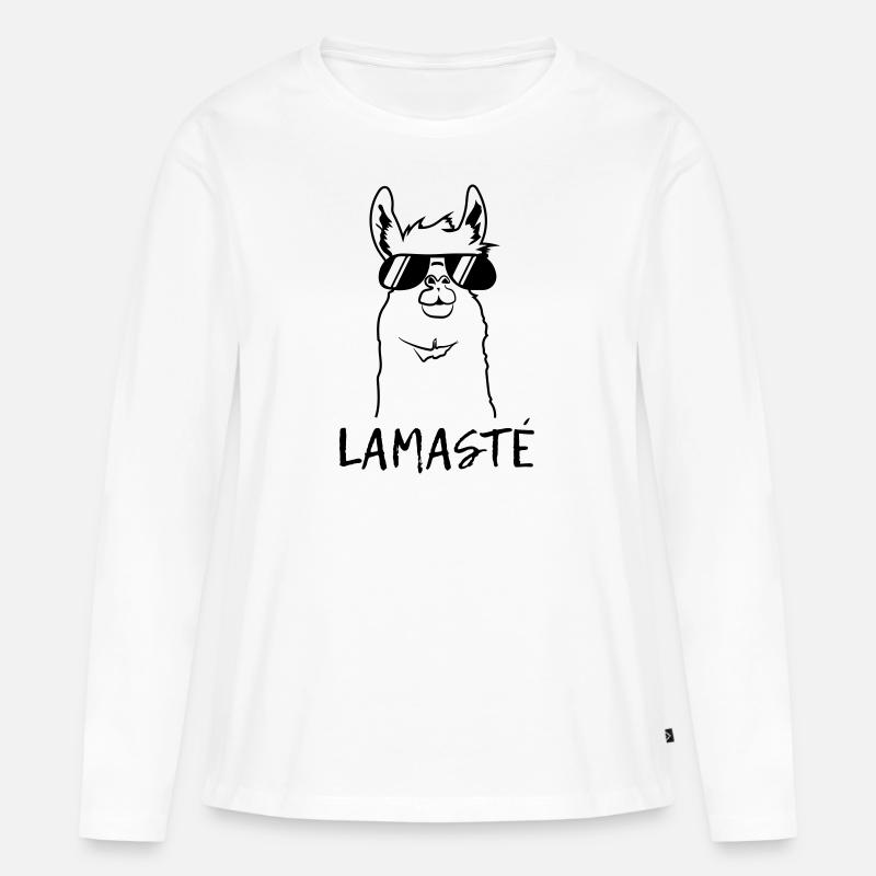 Lamaste - Frauen Premium Bio Langarmshirt - Weiß