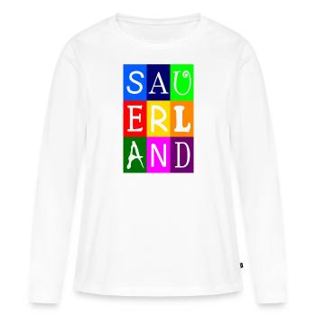 Sauerland - Frauen Premium Bio Langarmshirt - Weiß - Vorne - Julia (174cm)