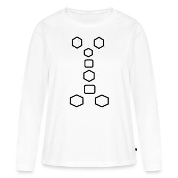shapes - Women's Premium Organic Long Sleeve Shirt - white - Front - Julia (174cm)