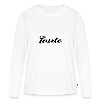 tante 2023 2f 17 - Frauen Premium Bio Langarmshirt - Weiß - Vorne - Julia (174cm)