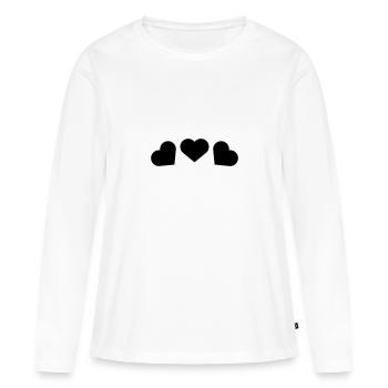 tante 2023 2f 02 - Frauen Premium Bio Langarmshirt - Weiß - Vorne - Julia (174cm)