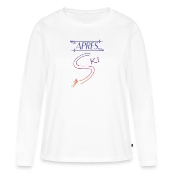 Apres Ski ski - Frauen Premium Bio Langarmshirt - Weiß - Vorne - Julia (174cm)