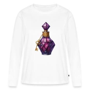 Magic Potion Elixir Vial Jewel Spell Potion - Women's Premium Organic Long Sleeve Shirt - white - Front - Julia (174cm)
