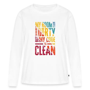 Lustiger Softwareingenieur und Programmierer - Frauen Premium Bio Langarmshirt - Weiß - Vorne - Julia (174cm)