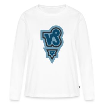 Tierkreis Stammes-Steinbock und Erde - Frauen Premium Bio Langarmshirt - Weiß - Vorne - Julia (174cm)