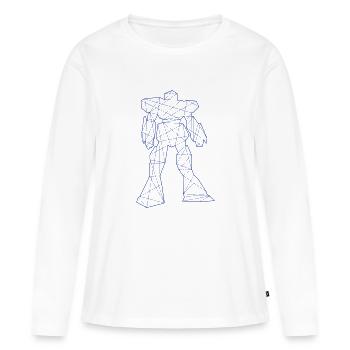 Roboter - Frauen Premium Bio Langarmshirt - Weiß - Vorne - Julia (174cm)