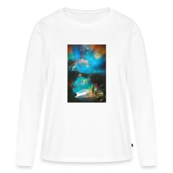 Ein merkwürdiger Anblick - Frauen Premium Bio Langarmshirt - Weiß - Vorne - Julia (174cm)