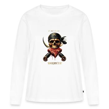 grillen - Frauen Premium Bio Langarmshirt - Weiß - Vorne - Julia (174cm)
