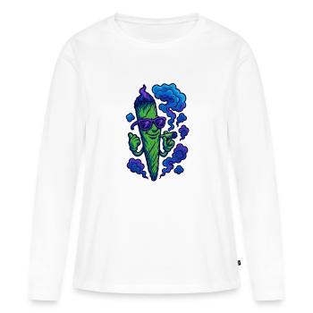 Joint Venture - Frauen Premium Bio Langarmshirt - Weiß - Vorne - Julia (174cm)