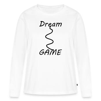 Game Gaming PC - Frauen Premium Bio Langarmshirt - Weiß - Vorne - Julia (174cm)