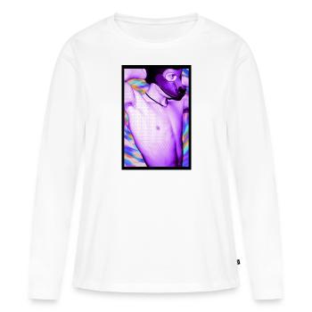 Sei ein Hund, wenn du kein Einhorn sein kannst - Frauen Premium Bio Langarmshirt - Weiß - Vorne - Julia (174cm)