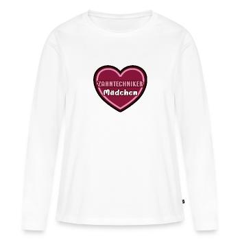 Mädchen Zahntechniker Kind Kinder Zahntechnikerin - Frauen Premium Bio Langarmshirt - Weiß - Vorne - Julia (174cm)