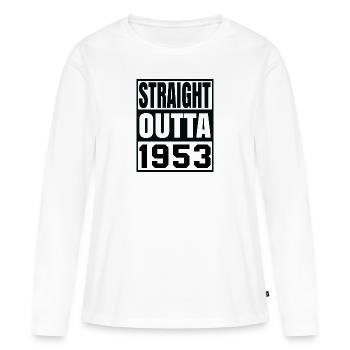 STRAIGHT OUTTA 1953 - Women's Premium Organic Long Sleeve Shirt - white - Front - Julia (174cm)