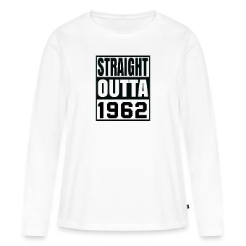 straight outta 1962 - T-shirt manches longues Premium bio Femme - blanc - Devant - Julia (174cm)