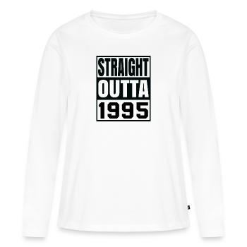 Straight Outta 1995 - Women's Premium Organic Long Sleeve Shirt - white - Front - Julia (174cm)
