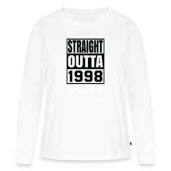 straight outta 1998 - T-shirt manches longues Premium bio Femme - blanc - Devant - Julia (174cm)