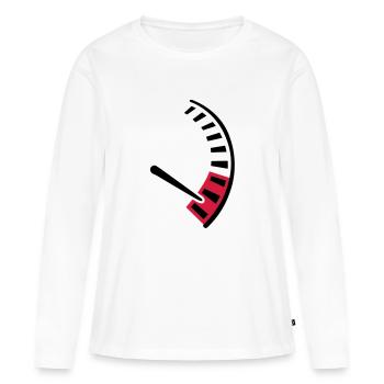Speed car - Women's Premium Organic Long Sleeve Shirt - white - Front - Julia (174cm)