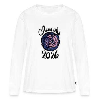 Class of 2026 - Women's Premium Organic Long Sleeve Shirt - white - Front - Julia (174cm)