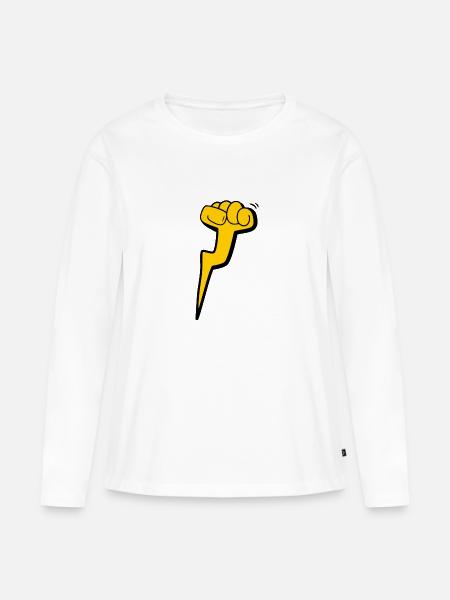 Faust - Frauen Premium Bio Langarmshirt - Weiß