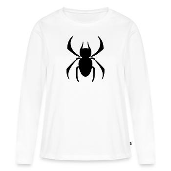 araignée - T-shirt manches longues Premium bio Femme - blanc - Devant - Julia (174cm)