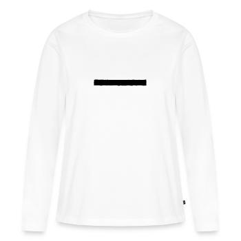 Bannière mince - T-shirt manches longues Premium bio Femme - blanc - Devant - Julia (174cm)