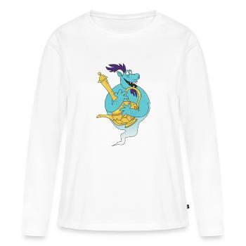 Gini Magic Lamp Genie - Women's Premium Organic Long Sleeve Shirt - white - Front - Julia (174cm)