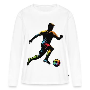 Soccer Players for Soccer Fans - Women's Premium Organic Long Sleeve Shirt - white - Front - Julia (174cm)