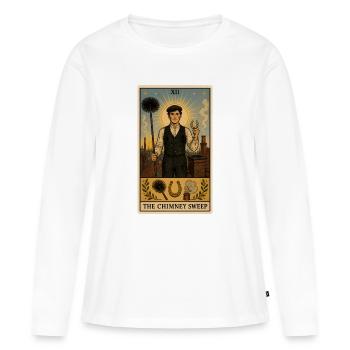 Chimney Sweep | Lucky Charm Tarot - Women's Premium Organic Long Sleeve Shirt - white - Front - Julia (174cm)