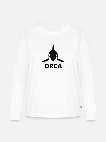 Orca-Schwertwal - Frauen Premium Bio Langarmshirt - Weiß