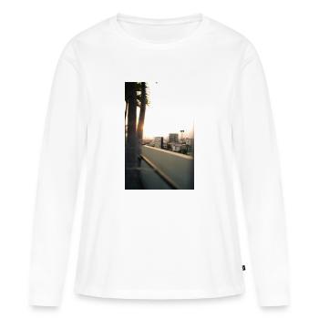 Bangkok - Frauen Premium Bio Langarmshirt - Weiß - Vorne - Julia (174cm)