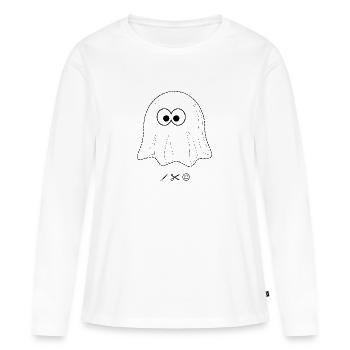 Ghost - Women's Premium Organic Long Sleeve Shirt - white - Front - Julia (174cm)