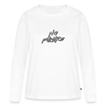 No Future - Women's Premium Organic Long Sleeve Shirt - white - Front - Julia (174cm)