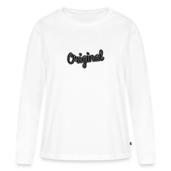 Original - Frauen Premium Bio Langarmshirt - Weiß - Vorne - Julia (174cm)