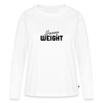 Poids lourd - T-shirt manches longues Premium bio Femme - blanc - Devant - Julia (174cm)