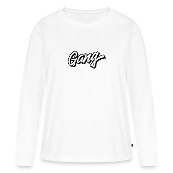 Gang - Frauen Premium Bio Langarmshirt - Weiß - Vorne - Julia (174cm)