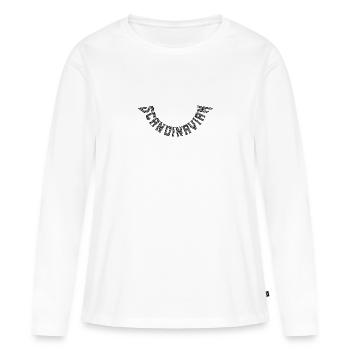 Scandinavian - Women's Premium Organic Long Sleeve Shirt - white - Front - Julia (174cm)