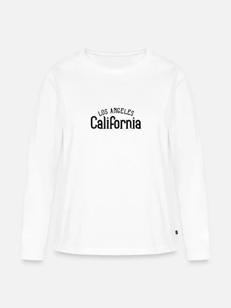 Los Angeles - Premium økologisk langærmet T-shirt til kvinder - hvid