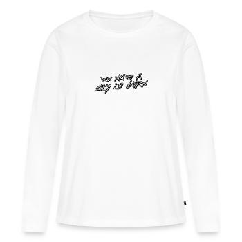 Nous avons une ville à brûler - T-shirt manches longues Premium bio Femme - blanc - Devant - Julia (174cm)
