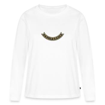 Bannière californienne - T-shirt manches longues Premium bio Femme - blanc - Devant - Julia (174cm)
