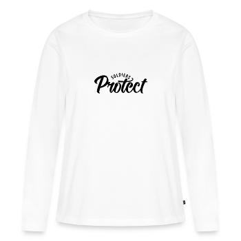 Soldiers Protect - Women's Premium Organic Long Sleeve Shirt - white - Front - Julia (174cm)