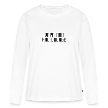 Vape bar and lounge - Women's Premium Organic Long Sleeve Shirt - white - Front - Julia (174cm)