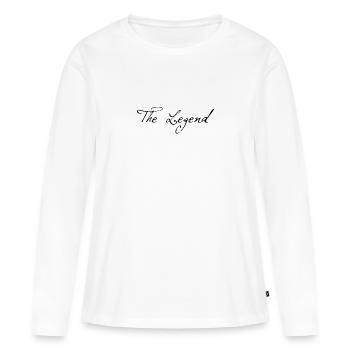 La légende - T-shirt manches longues Premium bio Femme - blanc - Devant - Julia (174cm)