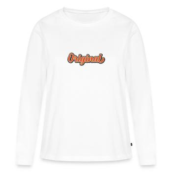 Original - Frauen Premium Bio Langarmshirt - Weiß - Vorne - Julia (174cm)