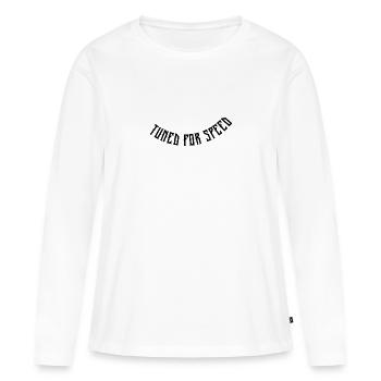 Tuned for speed - Women's Premium Organic Long Sleeve Shirt - white - Front - Julia (174cm)