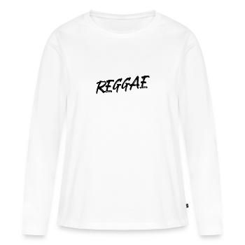 Reggae - Frauen Premium Bio Langarmshirt - Weiß - Vorne - Julia (174cm)