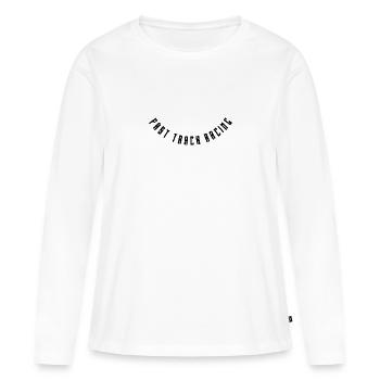 Course rapide - T-shirt manches longues Premium bio Femme - blanc - Devant - Julia (174cm)