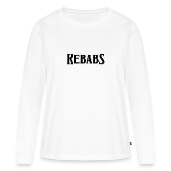 Kebabs - Frauen Premium Bio Langarmshirt - Weiß - Vorne - Julia (174cm)